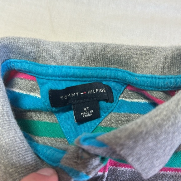 Tommy Hilfiger - Multicolor Striped Short sleeve Polo Dress - Picture 3 of 3